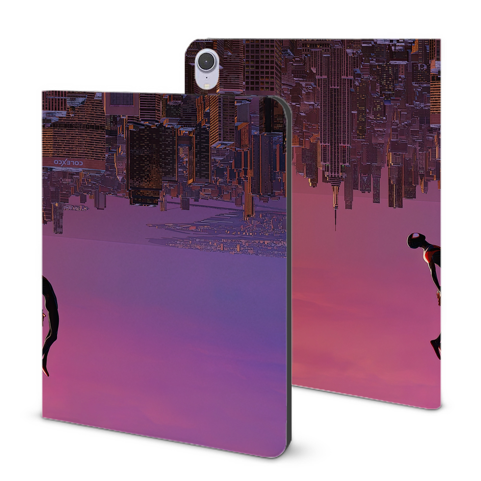 （画像用） Spider Man スパイダーマン IPad ケース ブック型 PUレザー TPU 耐衝撃 軽量 薄型 ペン収納なし 全面保護 IPad 各モデル対応